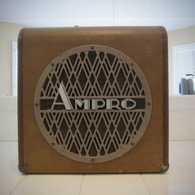 AMPRO Speaker Cabinet 12" 16 OHM Jensen Plug & Play Circa-1948-Brown Wrap image 6