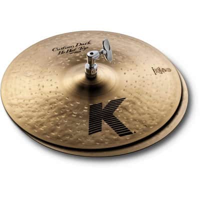 Zildjian K0943 K Custom 14" dark hi-hat image 1