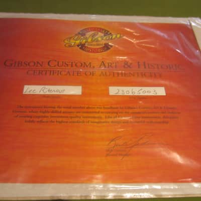 Gibson Lee Ritenour Certificate of Authenticity 2000s image 5