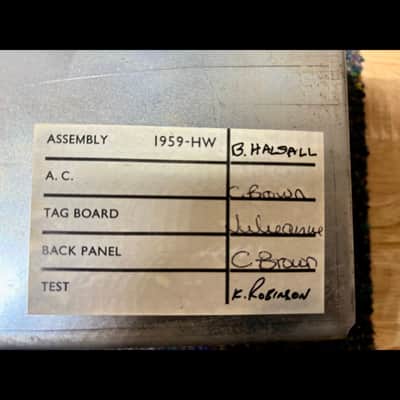 Marshall 1959HW Handwired JMP Reissue 2-Channel 100-Watt Guitar Amp Head 2015 Black image 6