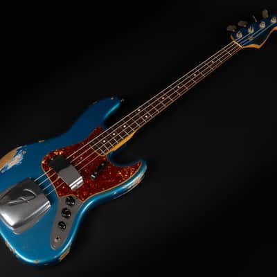2014 Fender Custom Shop '64 Jazz Bass Heavy Relic - Lake Placid Blue with Matching Headstock | USA 1964 Vintage Reissue 4-String | CoA OHSC image 5