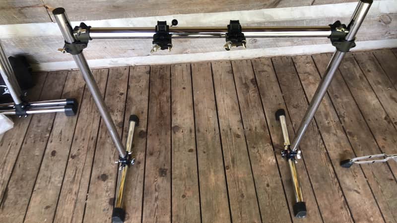 Gibraltar Drum Rack with 2 Bar Clamps - Chrome image 1