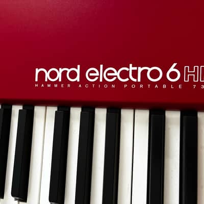Nord Electro 6 HP73 Hammer Action 73-Key Digital Piano 2018 - 2022 - Red image 5