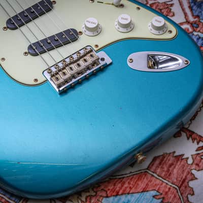 FENDER USA Custom Shop '62 Stratocaster *Dealer Exclusive Flamethrower Journeyman Relic "Ocean Turquoise" (2025) image 8