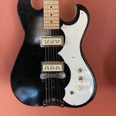 Silvertone/DeArmond 1488 Body - Black image 1
