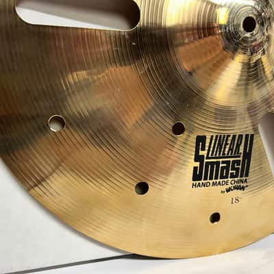 Wuhan 18" Linear Smash Crash Western Style FX Cymbal - Brilliant - NOS - 1092 Grams (WULSMASH18) image 3