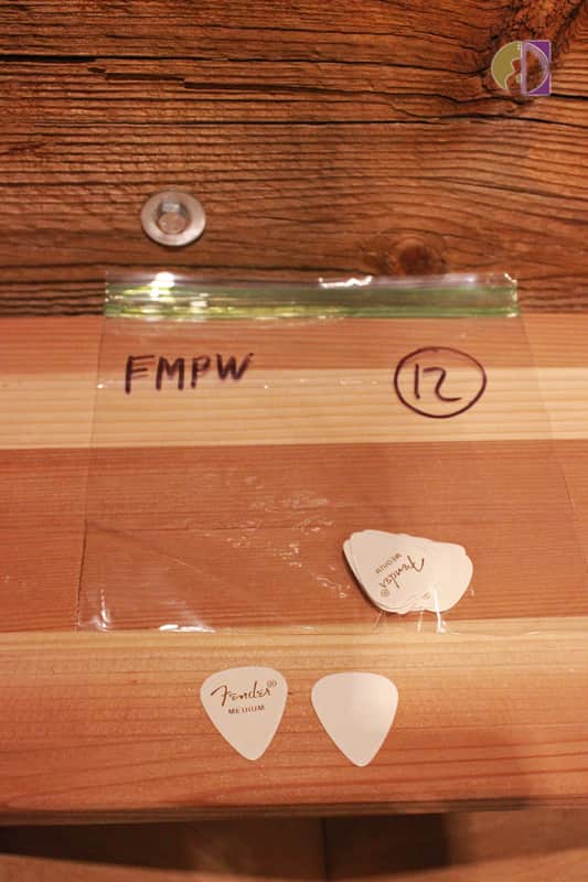 Fender 351 Shape Classic Celluloid Picks - Medium White 12-pack image 1