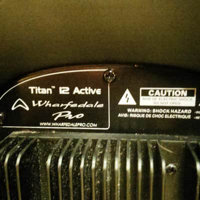 Wharfedale Titan 12D Active Loudspeaker, Black, Class D, 2 Way, 1x12" w/Tweeter, 250w RMS image 6