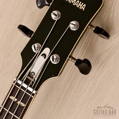 1968 Yamaha SA-70 Vintage Hollowbody Short Scale Bass Dark Green w/ Case image 4