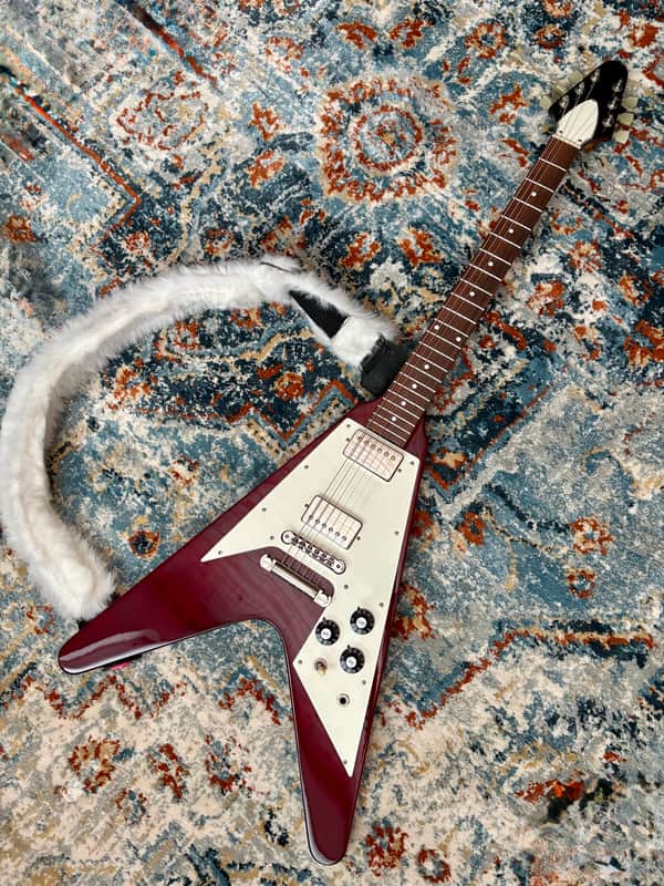 ESP Edwards E-FV-120D Cherry Flying V Japan image 1
