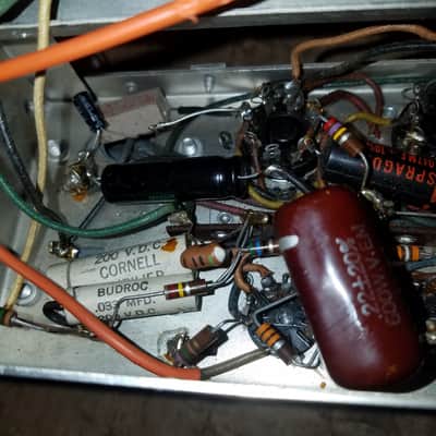 Ampex A-692 Tube Speaker Amplifier Suitcase JBL 8" driver 10 Watt RESTORED 6V6 Push Pull Mono 1965 - Grey image 20