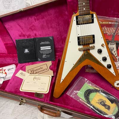 2008 #1 of 100 Gibson 50th Anniversary 1958 Korina Flying V First Ever Made In Custom Shop One of Historic Makeover Kim LaFleur’s Favorite Creations! image 2