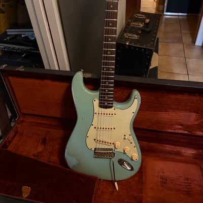 Fender Stratocaster 1964 - Daphne Blue old refin image 2