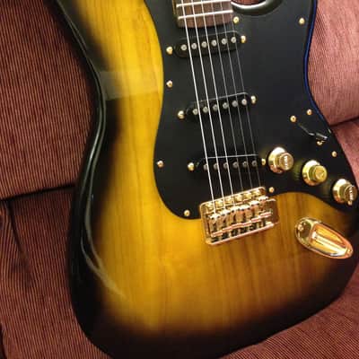 2015 Custom Tobacco Sunburst Stratocaster Style Guitar image 3