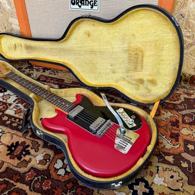 Vintage 1960s Hofner Colorama 2 II Red Solid Whammy Electric Guitar w/ Case image 2