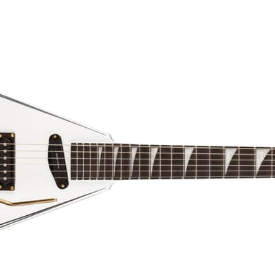 Jackson Concept Series Rhoads RR24 HS EB - White with Black Pinstripes - b-stock image 1