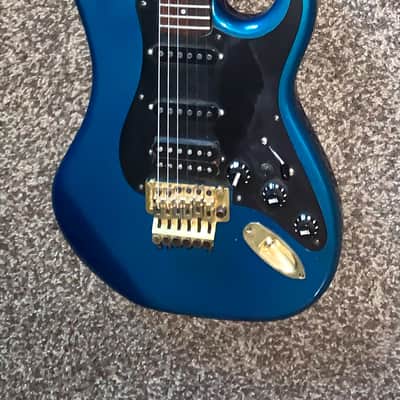 Vintage 1983 Kramer Pacer Blue burst electric guitar made in the usa image 1
