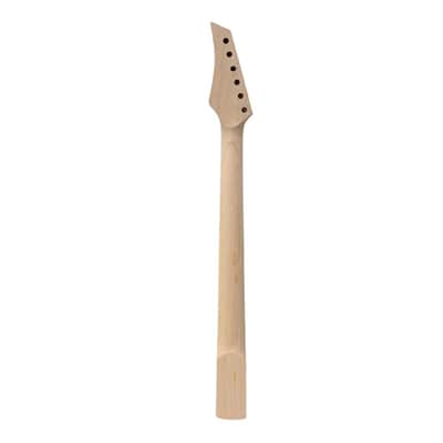 Electric Guitar Neck 24Fret Maple neck With locking Nut 25.5inch Rosewood Fretboard Black head Replacement for guitar parts image 2