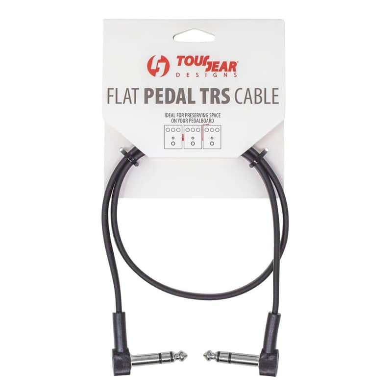 TourGear 23” Flat Pedal TRS Cable C-Shape TGD CBL FP TRS 23 C image 1