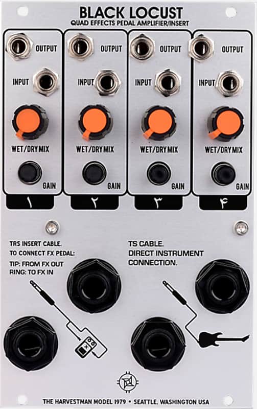 The Harvestman Black Locust Eurorack pedal amplifier Industrial Music Electronics image 1