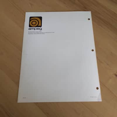 Vintage 1970's Ampeg V-6B Amplifier Spec. Booklet! Rare, Original Case Candy, Paperwork! image 3