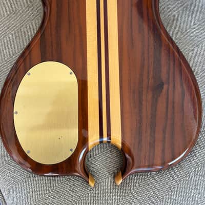Alembic 20th Anniversary AM 4 string Bass guitar Omega Burl Walnut image 4