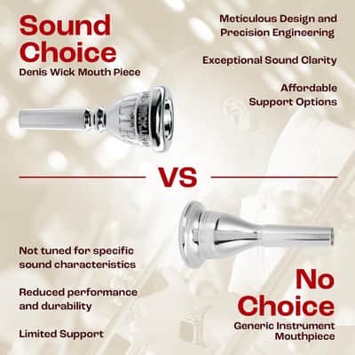 Denis Wick Ultra Cornet Mouthpiece Silver Plated, 5281U-3C - V-Type Backbore for Balanced Airflow & Tone, Ideal for Brass Band and Solo Performances, 0.66 x 0.21 x 0.15 Inches image 5