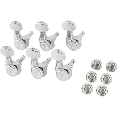 Fender Stratocaster/Telecaster Locking Tuning Machines, Short Post, Chrome, Set of 6 (099-0818-105) image 1