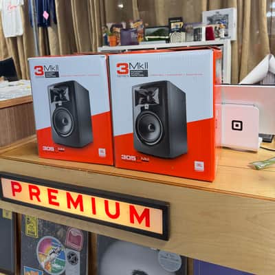 JBL 305P MkII 2-Way 5" Active Nearfield Studio Monitors (Pair) 2010s - Black image 2