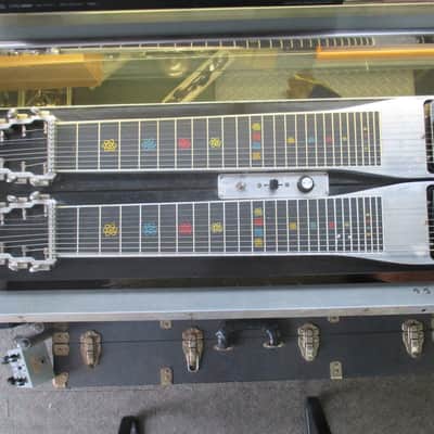 1968 Emmons D 10 Double Neck Push Pull Steel Guitar 8 Pedals 6 Knee Levers image 13