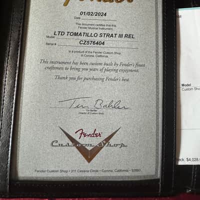 Fender Custom Shop Limited Edition Tomatillo III Stratocaster Journeyman Relic image 7