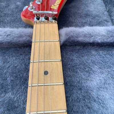 Kramer (MusicYo) 1984 Custom 2005 Red and White Checkerboard image 3