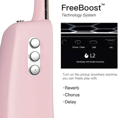 2023 Lava Music - ME-2 Electric with Effects - 36" Pink image 5