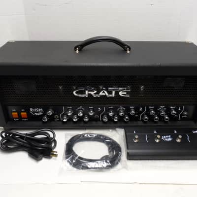 Vintage USA Crate BV150H BV 150 Watt Blue Voodoo 3 Channel Guitar Amp Head Tube Loop  w/ Footswitch image 2