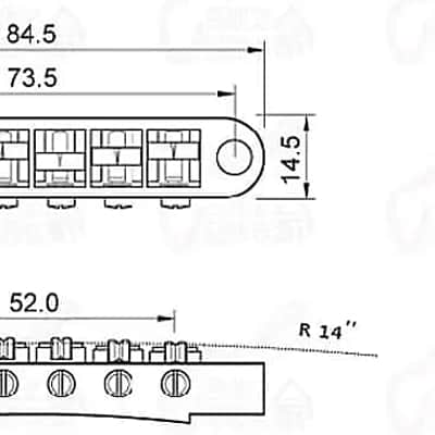 Satin Nickel Finish Guitar Tune O Matic Bridge and Tailpiece image 8