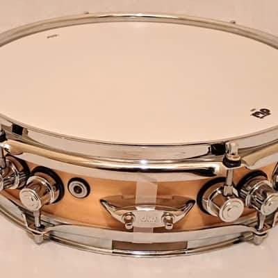DW CUSTOM 13" BIRCH PICCOLO SNARE DRUM (SEE VIDEO)-NAT LACQR-FREE SHIP TO C-USA! image 4
