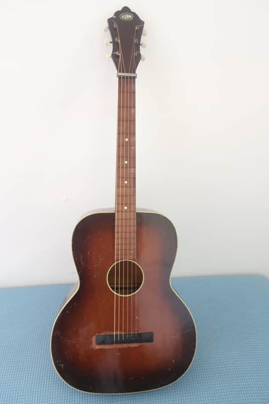 Vintage 1930s Oahu M65 Square Neck Lap Steel Hawaiian Big Body Guitar Very Clean Oahu Harmony Kay Works Great Comes With Original Bridge & Wooden Peg Parts! image 1
