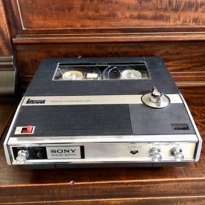 SONY TAPE RECORDER TC-222-A VINTAGE 5" REEL TO REEL sounds great. image 1