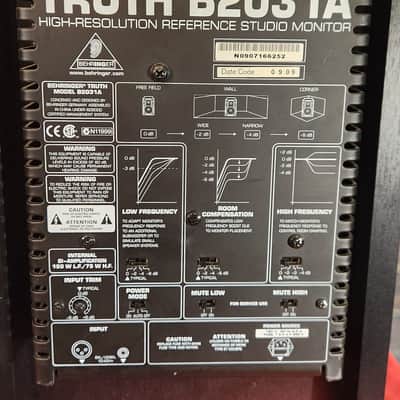Behringer Truth B2031A 8.75" Powered Studio Monitor Pair w/ Upgraded B&C Neodymium Speakers image 17