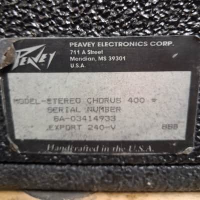 Peavey Stereo Chorus 400 130-Watt 2x12" Guitar Combo 1980s - Black image 5