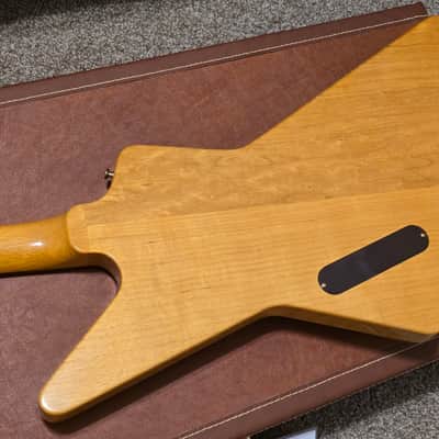 Gibson 2022 Korina Custom Shop '58 Explorer Reissue Guitar, OHSC, COA & All Case Candy, MINT image 10