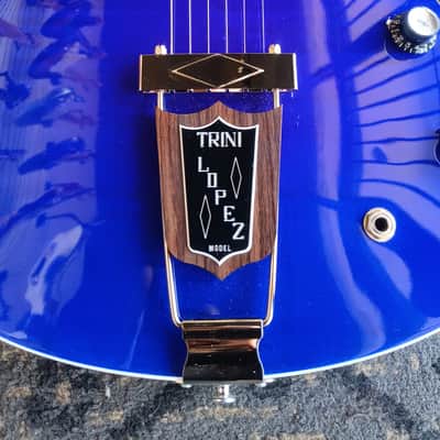Gibson Trini Lopez Custom Shop 1964 Figured Top 2024 - Viper Blue image 12