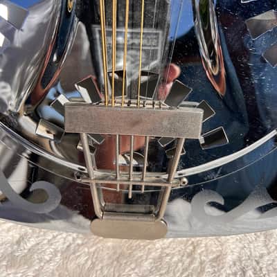 Dobro 10 string resonophonic guitar mid 70's - chrome image 2