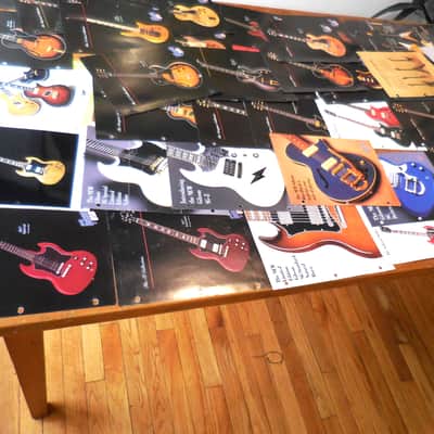60 Pieces Gibson Guitar Dealer Catalog  Items  1990's-2000 MANY RARE MODELS Dealer Color Promos image 9