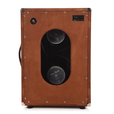 Two Rock 2x12 150w Vertical Cabinet w/Two-Rock 1265B Speaker Tobacco Suede w/ Cane Grill image 3