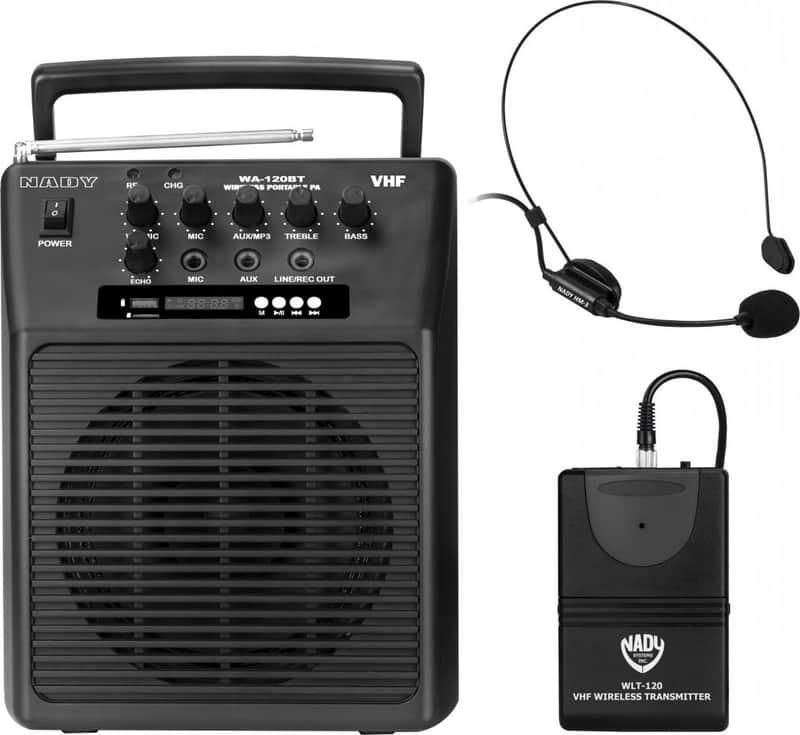 Nady WA-120BT HM Wireless Portable compact P.A full-range speaker system image 1