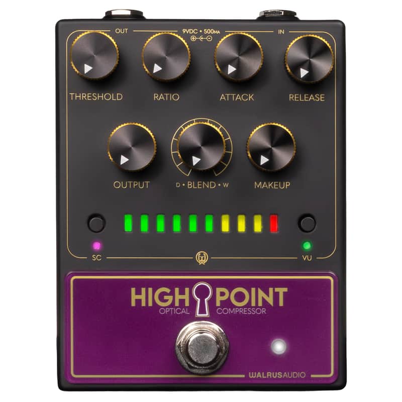 New Walrus Audio Highpoint Analog Optical Compressor Guitar Effects Pedal image 1