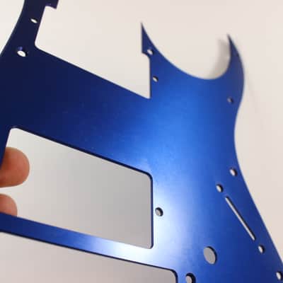 Blue Anodized Aluminum pickguard fits Ibanez (tm) RG550 Jem RG HXH HH image 4