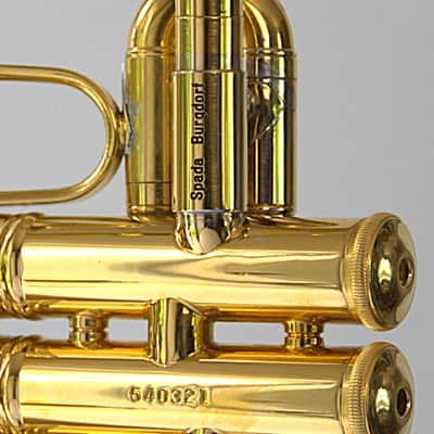 VERY RARE SPECIMEN BACH SPADA STRADIVARIUS EL Eb TRUMPET GOLD PLATED CONVERSION 236 image 3