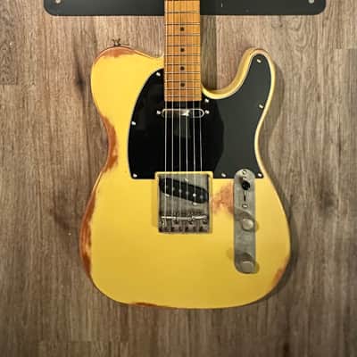 Big River “Moses” T-Style • Aged Butterscotch Nitro • Roasted Maple Neck • A5 Vintage 50’s P/U’s image 2